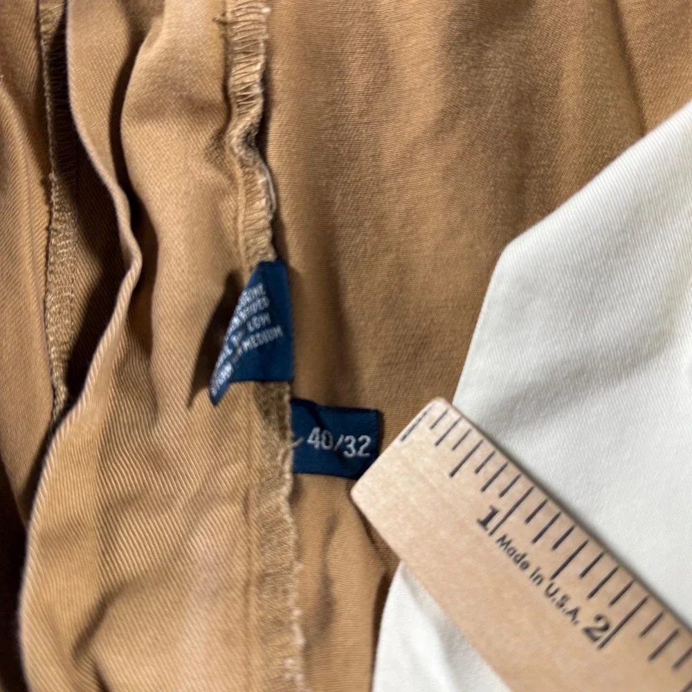 Vintage Polo Ralph Lauren Hammond Pant‎ Mens 42x30 Khaki Double Pleated Chino
